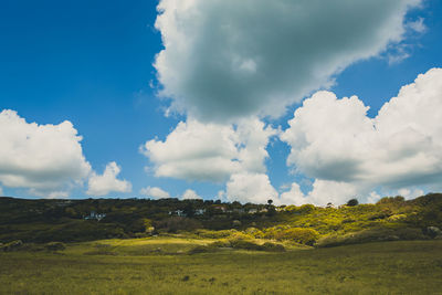 Panoramic view of landscape against sky