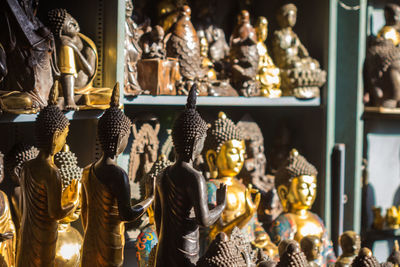 Buddha statues for sale at store