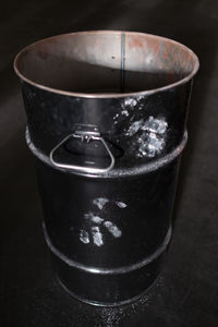 High angle view of coffee on table