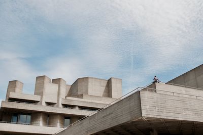 Low angle view of buildings against sky