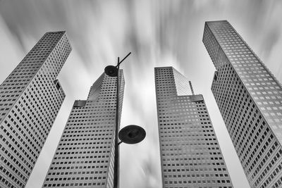 Low angle view of buildings against sky