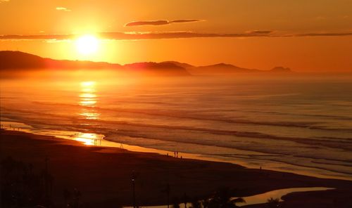 Sunset over sea