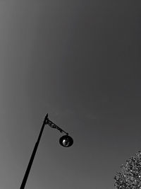 Low angle view of lamp post