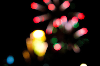 Defocused lights at night