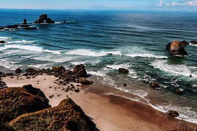 Scenic view of sea against sky