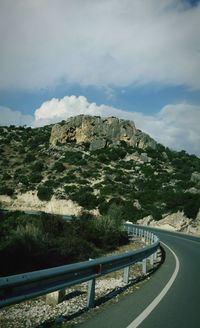 Road passing through mountains