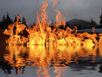 Fire on water