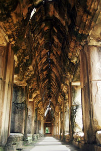 Corridor of historic building