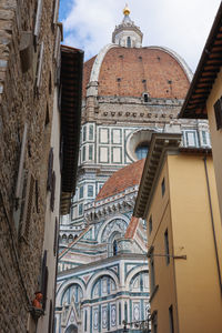 Low angle view of buildings in city