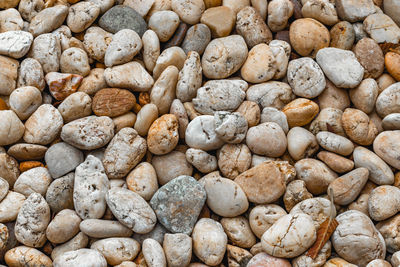 Full frame shot of pebbles