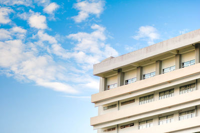 Low angle view of building against sky