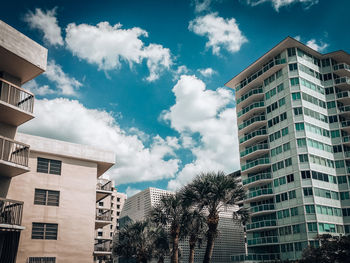 Low angle view of buildings against sky