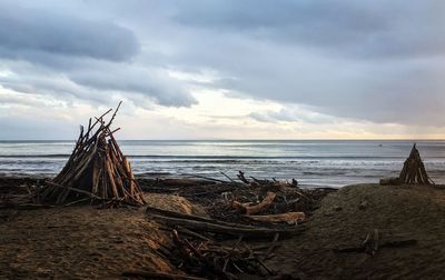 Scenic view of sea against sky