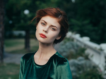 Portrait of young woman