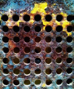 Full frame shot of metal grate