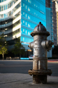 Street photo with office building in the background 