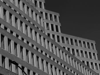 Low angle view of building against clear sky