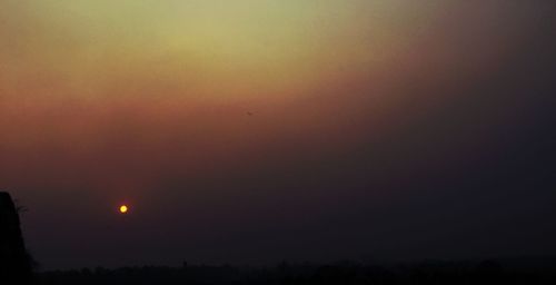 Scenic view of sky at night