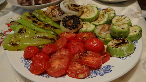 Close-up of salad in plate