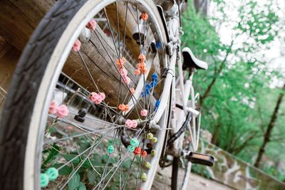 Close-up of bicycle