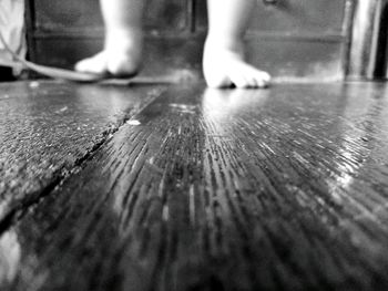 Surface level of water