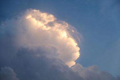 Low angle view of clouds in sky