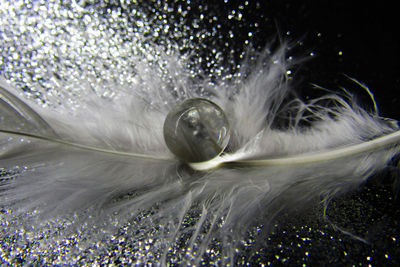 Close-up of water splashing in sea