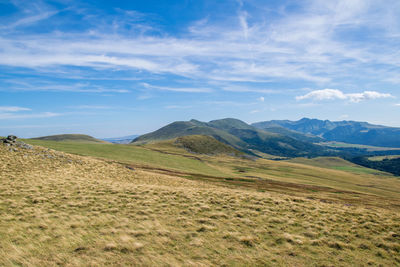 Sancy mountains in auvergne, france .