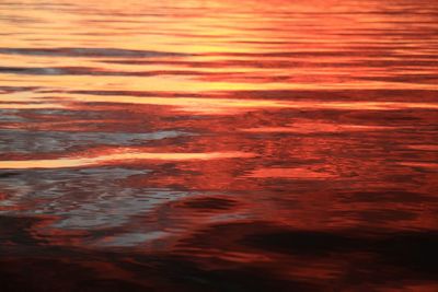 Full frame shot of water at sunset