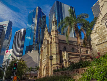 Low angle view of skyscrapers