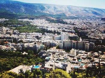 High angle view of townscape and cityscape