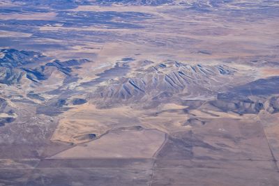 Rocky mountains, oquirrh range aerial views, wasatch front  from airplane. salt lake utah usa.