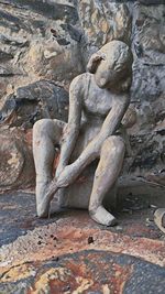 Sculpture of old buddha statue