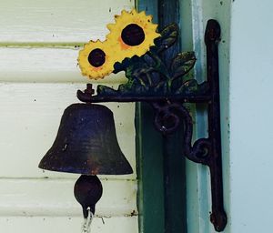 Close-up of closed door