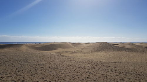 Scenic view of desert against sky