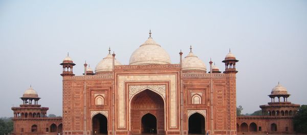 View of cathedral against clear sky