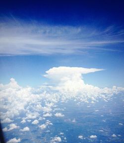 Clouds over landscape