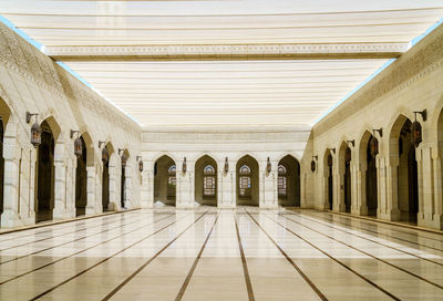 Empty corridor of building