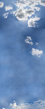 Low angle view of clouds in sky