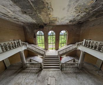 Interior of abandoned building