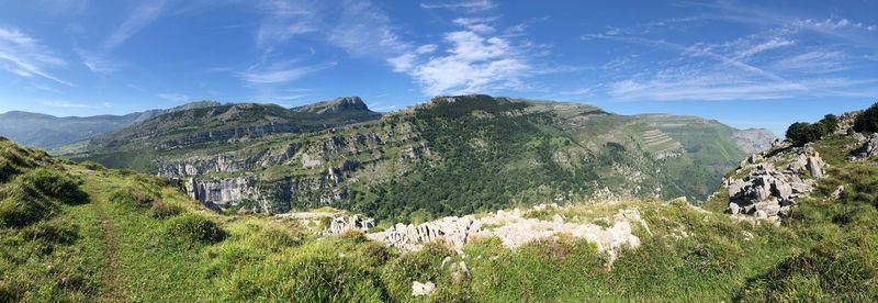 Panoramic view of landscape against sky