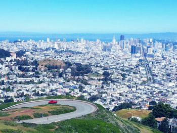 Aerial view of city