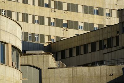 Low angle view of buildings in city