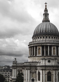 View of historic building against cloudy sky