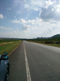 Road passing through empty road