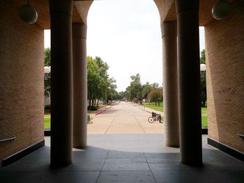 View of columns