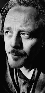 Close-up portrait of young man