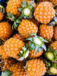 Full frame shot of fruits for sale in market