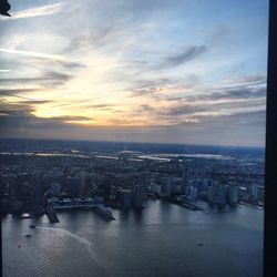 City at sunset