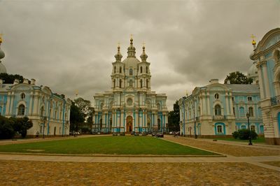 View of cathedral against cloudy sky